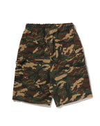 Glitch Woodland Camo Double Knee Relaxed Fit Sweat Shorts