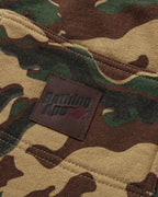 Glitch Woodland Camo Double Knee Relaxed Fit Sweat Shorts