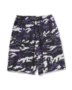 Glitch Woodland Camo Double Knee Relaxed Fit Sweat Shorts