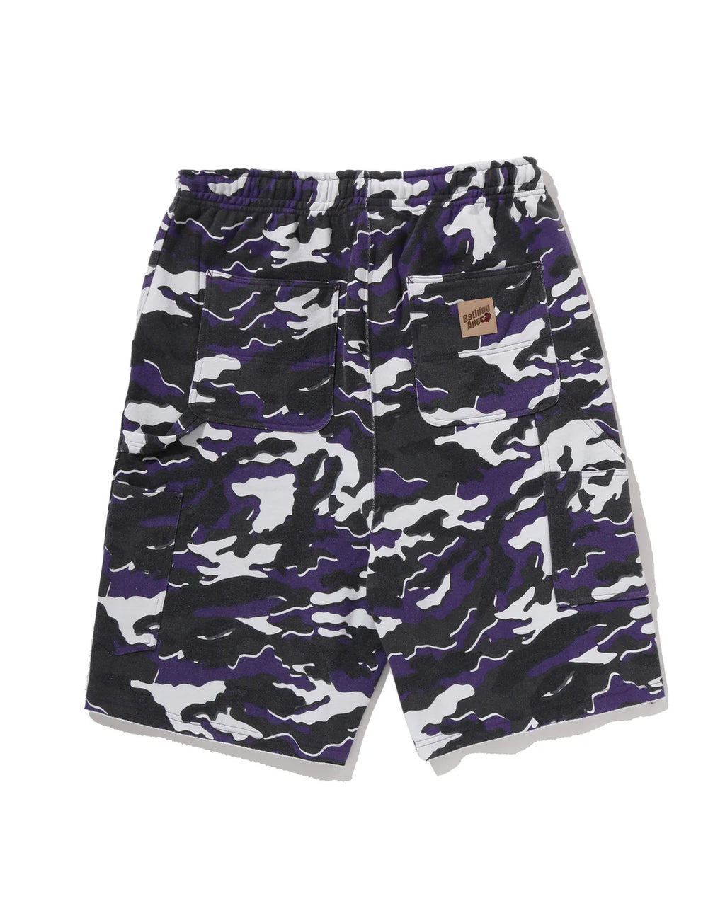 Glitch Woodland Camo Double Knee Relaxed Fit Sweat Shorts