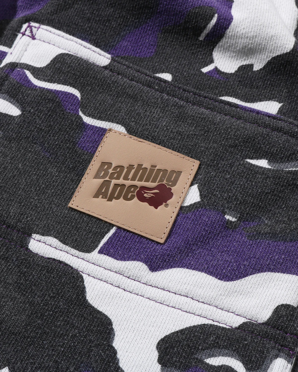 Glitch Woodland Camo Double Knee Relaxed Fit Sweat Shorts