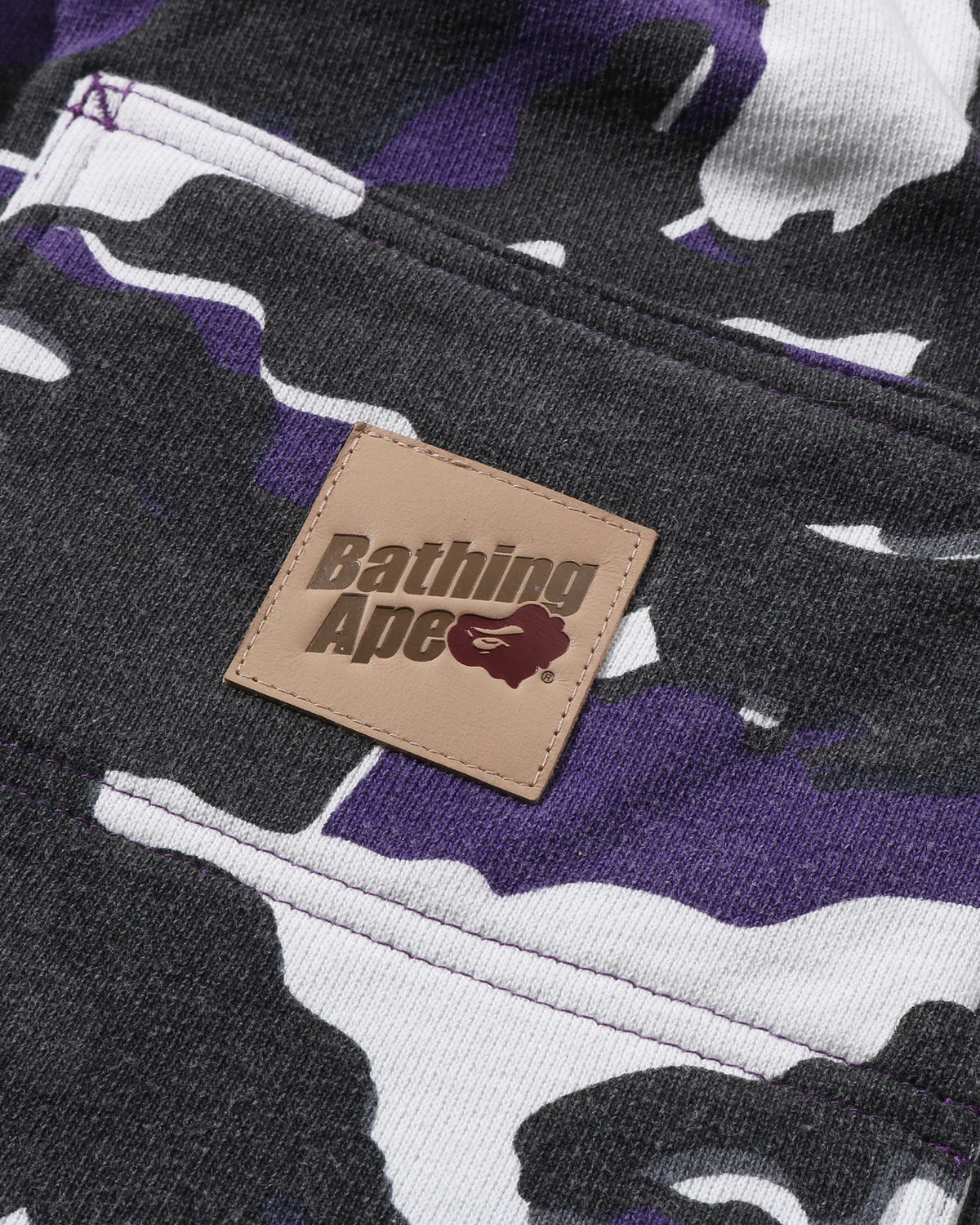 Glitch Woodland Camo Double Knee Relaxed Fit Sweat Shorts