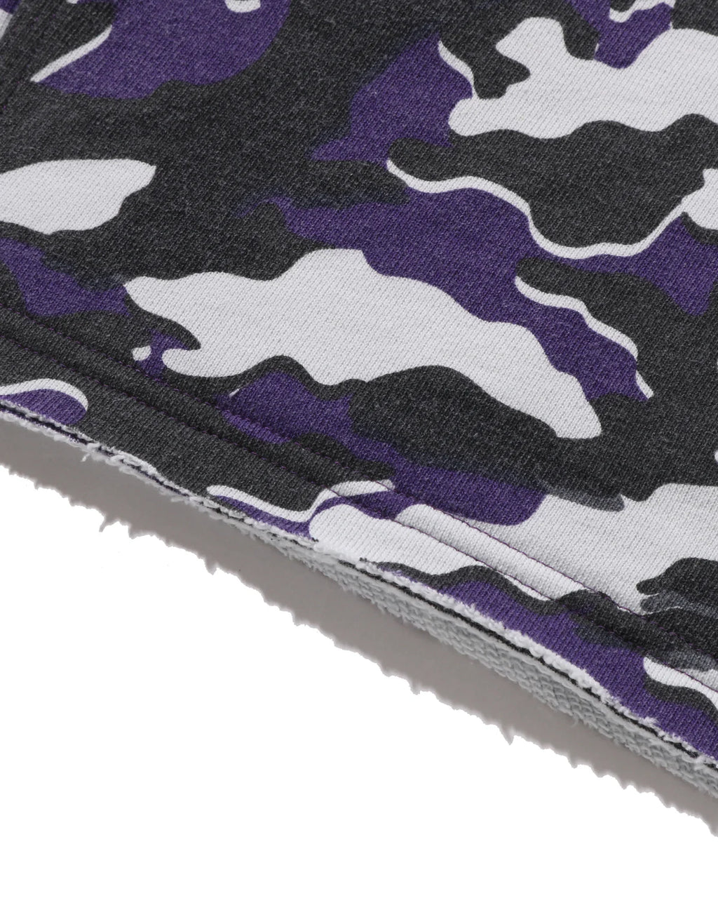 Glitch Woodland Camo Double Knee Relaxed Fit Sweat Shorts