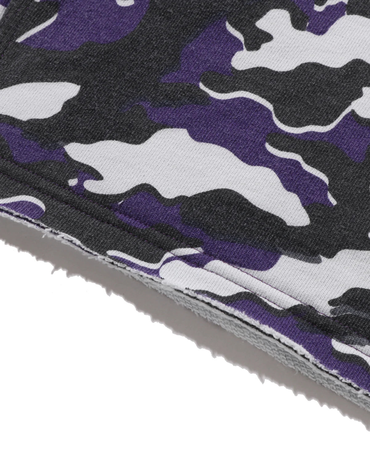 Glitch Woodland Camo Double Knee Relaxed Fit Sweat Shorts