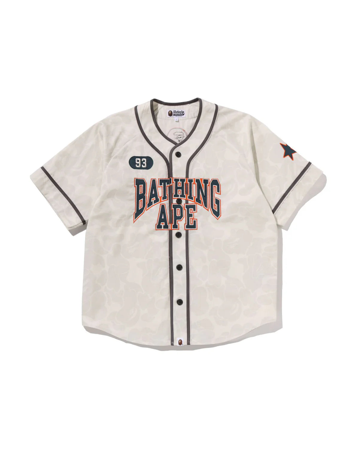 Solid Camo Multi Logo Baseball Ss Shirt