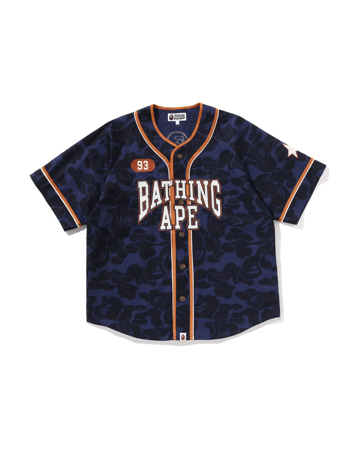 Solid Camo Multi Logo Baseball Ss Shirt