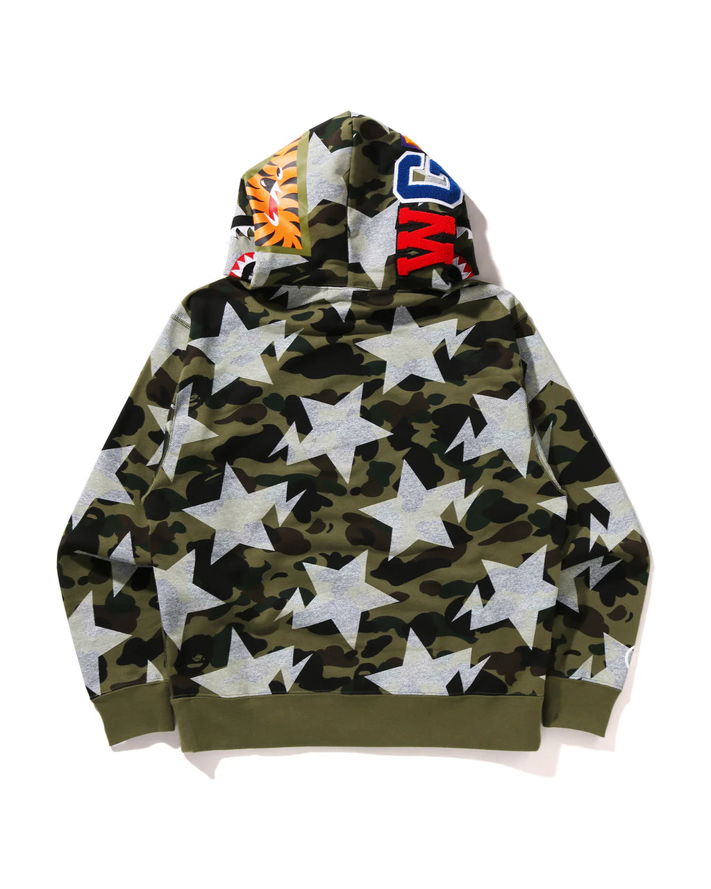 STA Over Print 1st Camo Shark Cropped Fit Pullover Hoodie