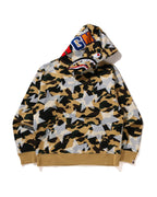 STA Over Print 1st Camo Shark Cropped Fit Pullover Hoodie