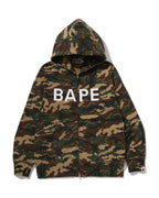Glitch Woodland Camo Full Zip Hoodie
