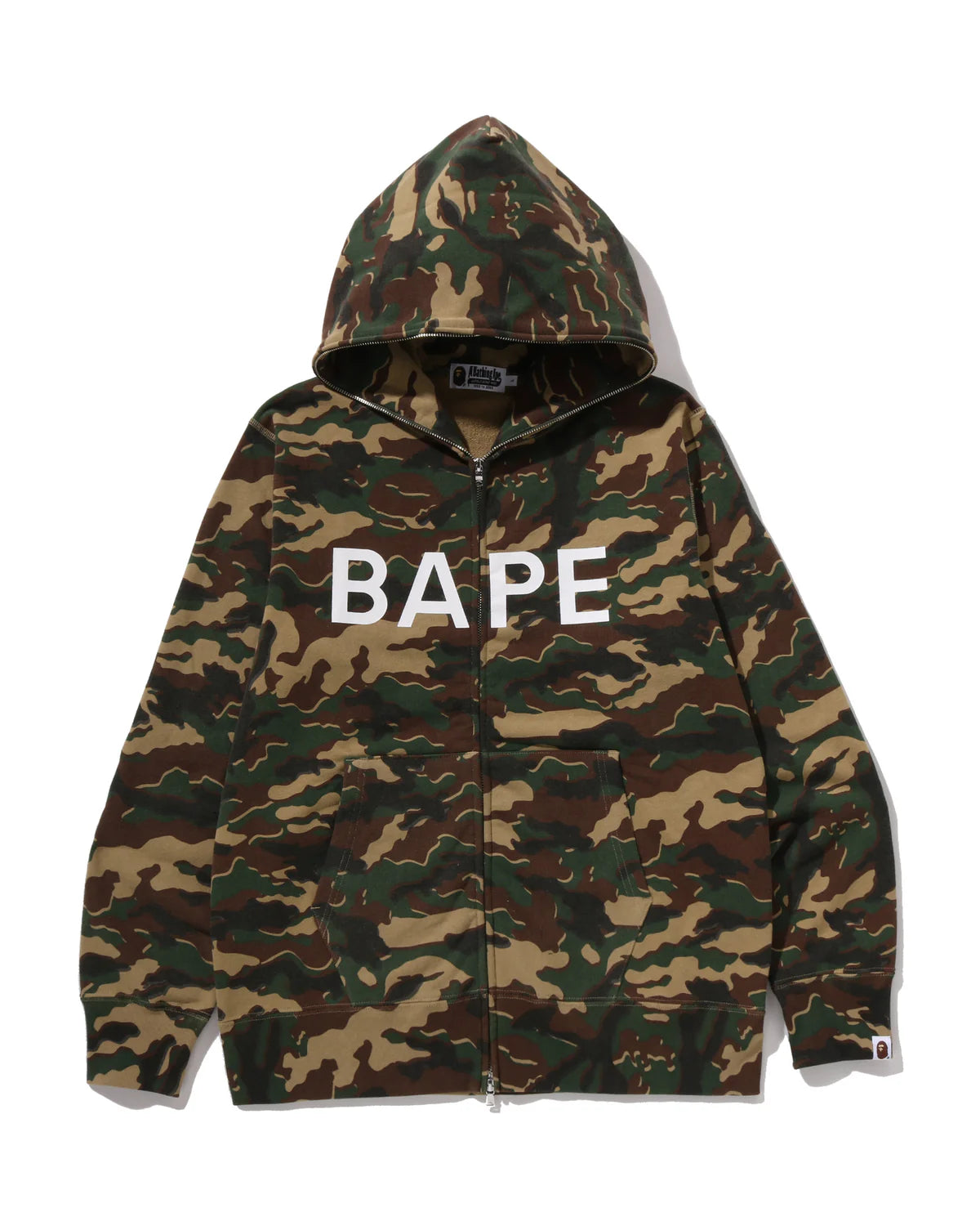 Glitch Woodland Camo Full Zip Hoodie