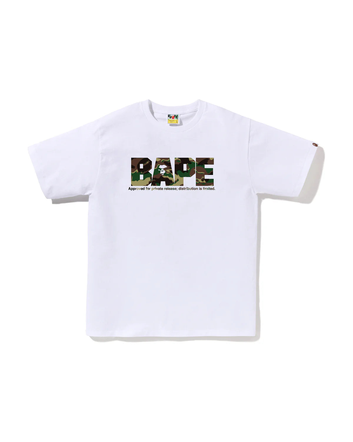 Glitch Woodland Camo Army BAPE Tee