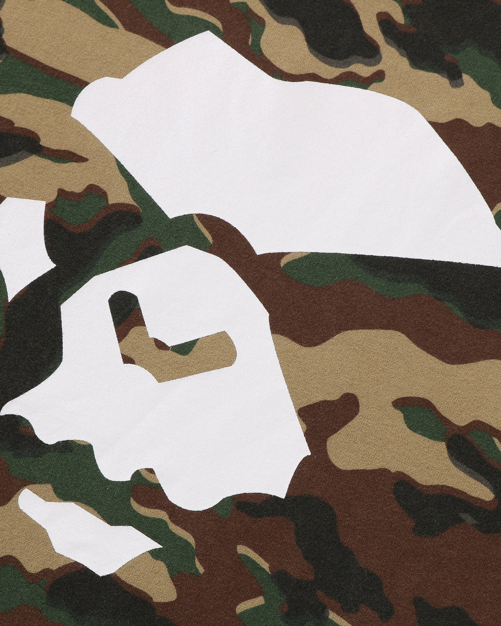 Glitch Woodland Camo Ape Face Tee