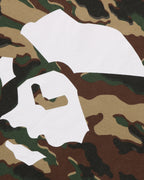 Glitch Woodland Camo Ape Face Tee
