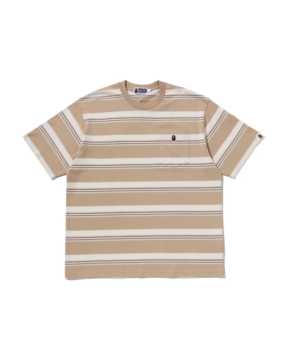 Stripe One Point Relaxed Fit Pocket Tee