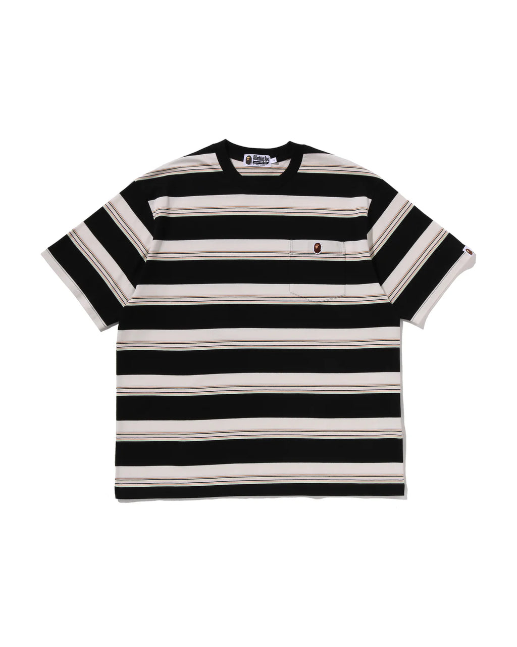 Stripe One Point Relaxed Fit Pocket Tee