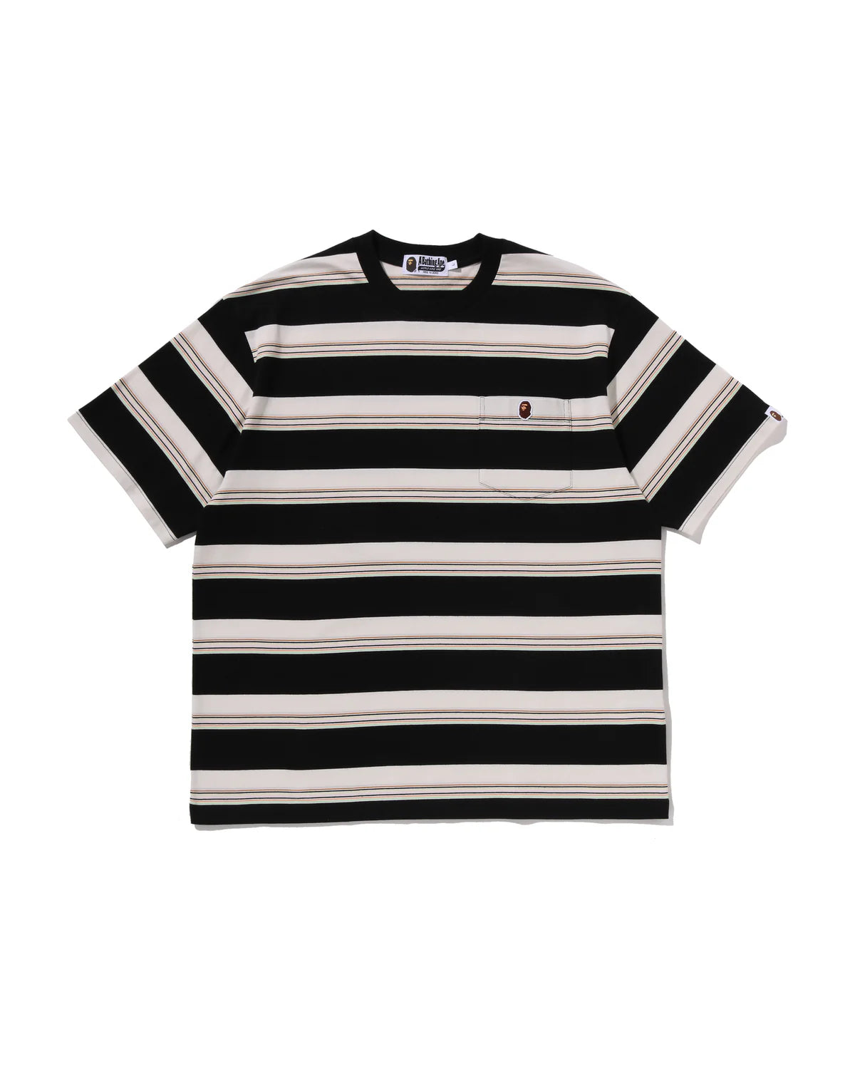 Stripe One Point Relaxed Fit Pocket Tee