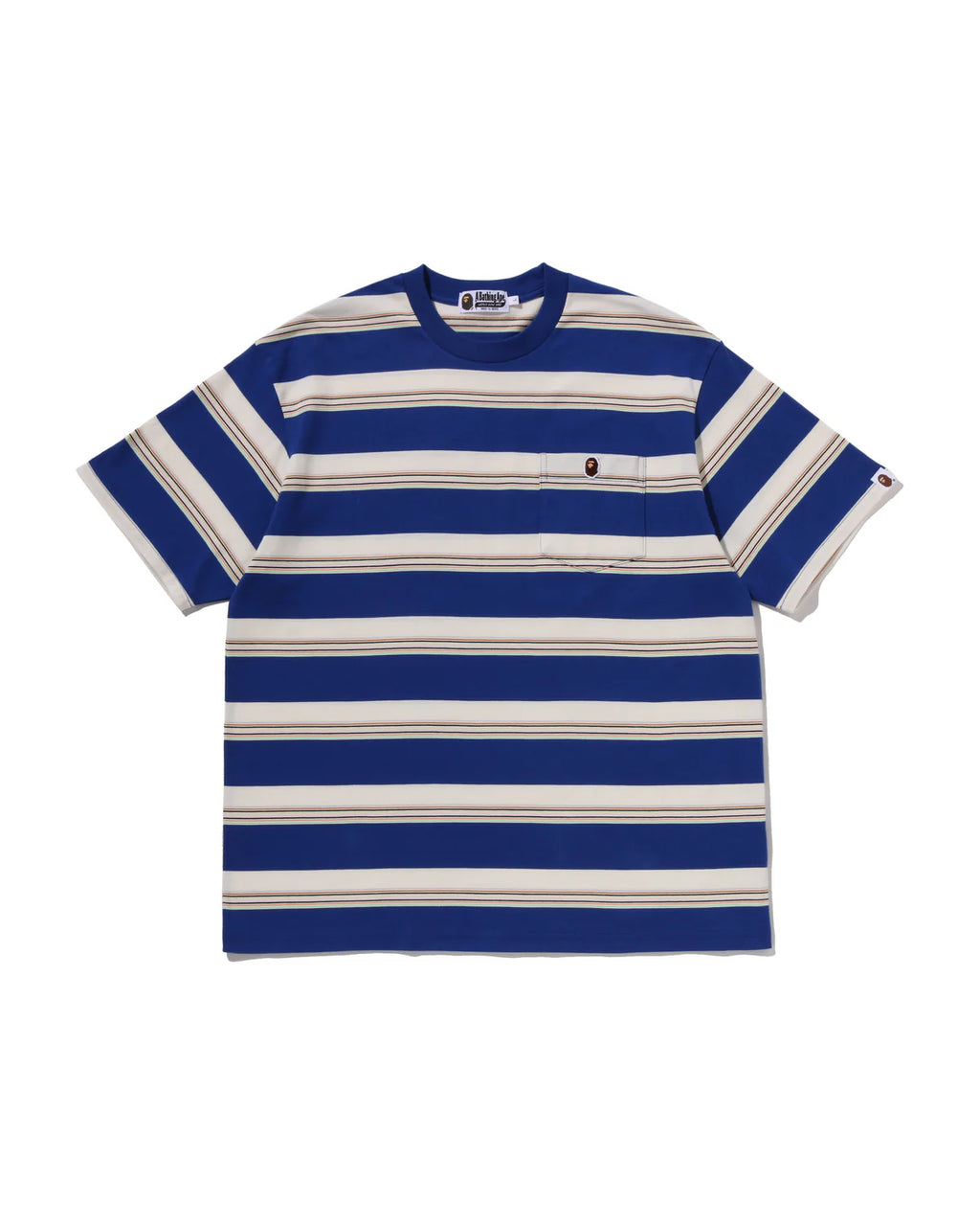 Stripe One Point Relaxed Fit Pocket Tee