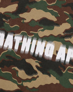 Glitch Woodland Camo Heavy Wash Bathing Ape Cropped Fit Tank