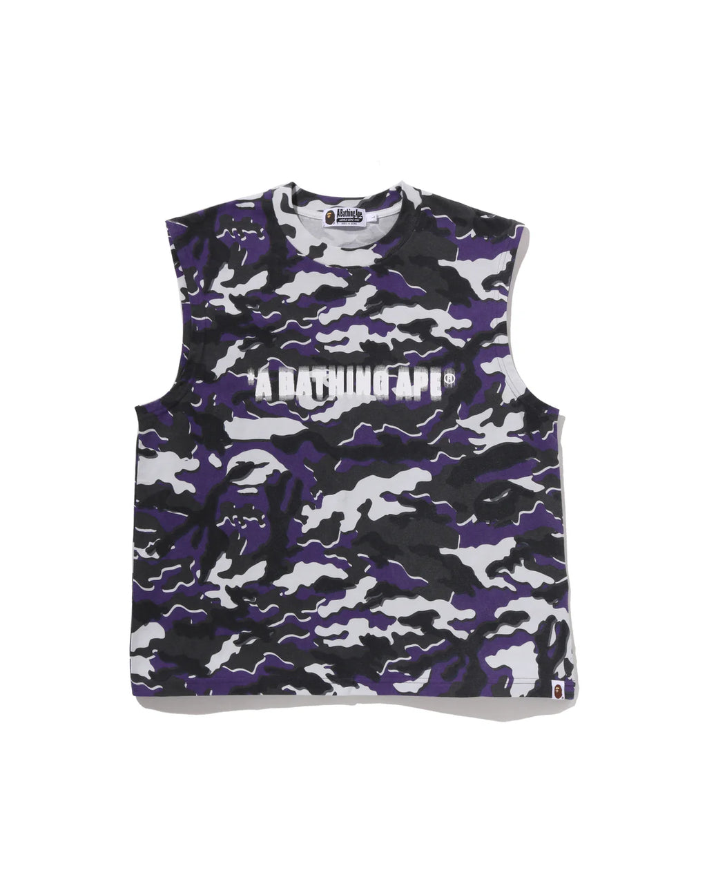Glitch Woodland Camo Heavy Wash Bathing Ape Cropped Fit Tank