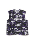 Glitch Woodland Camo Heavy Wash Bathing Ape Cropped Fit Tank