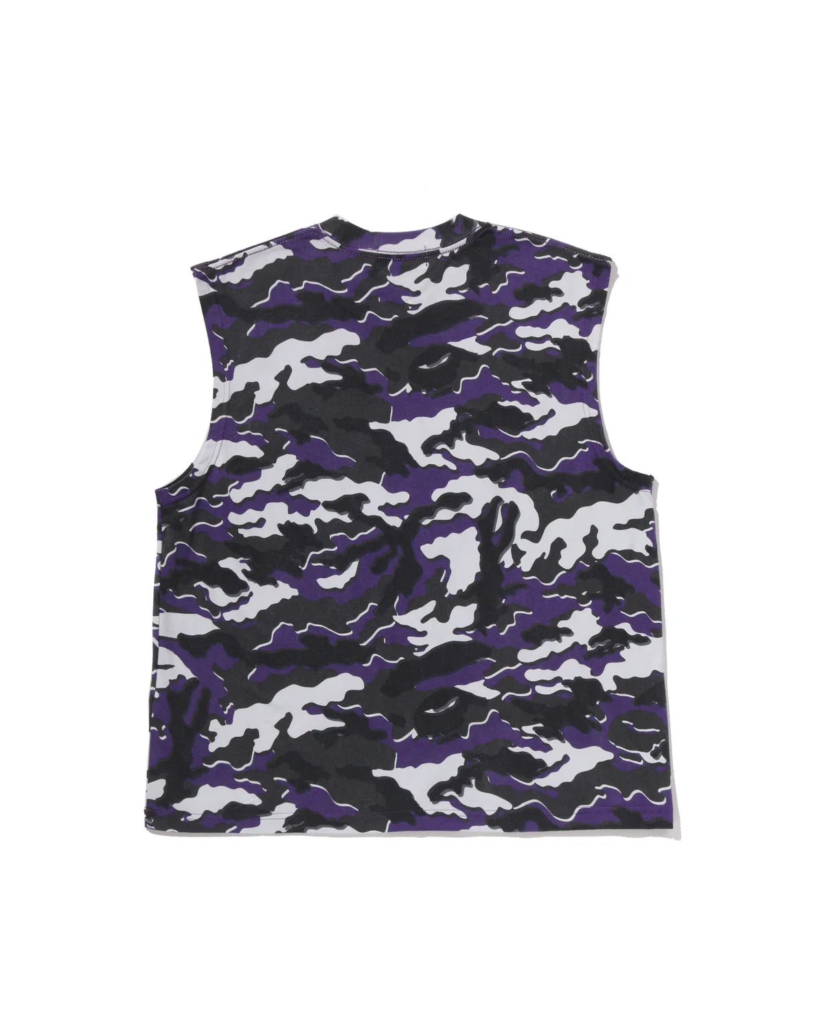 Glitch Woodland Camo Heavy Wash Bathing Ape Cropped Fit Tank