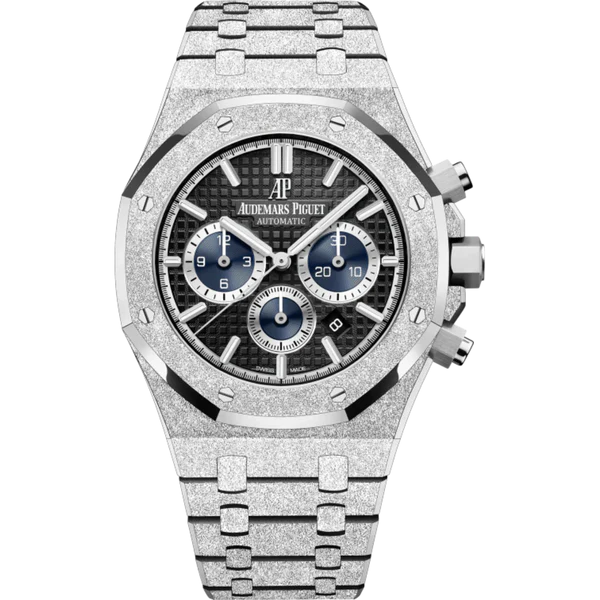 Audemars Piguet Ref. 26331BC.GG.1224BC.03 White Gold  Frosted Black Dial/Blue Sub Dials Chronograph