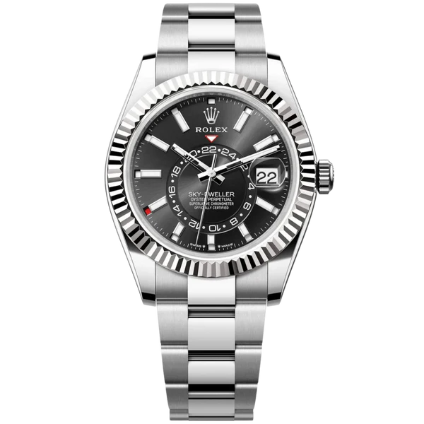 Rolex Skydweller Ref. 336934 Stainless Steel Black Dial on Oyster