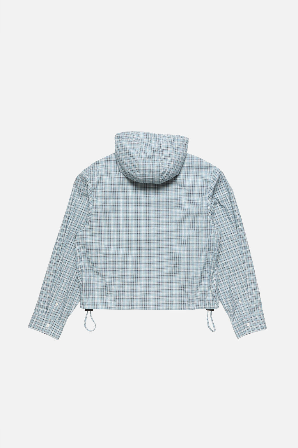 Hooded check jacket