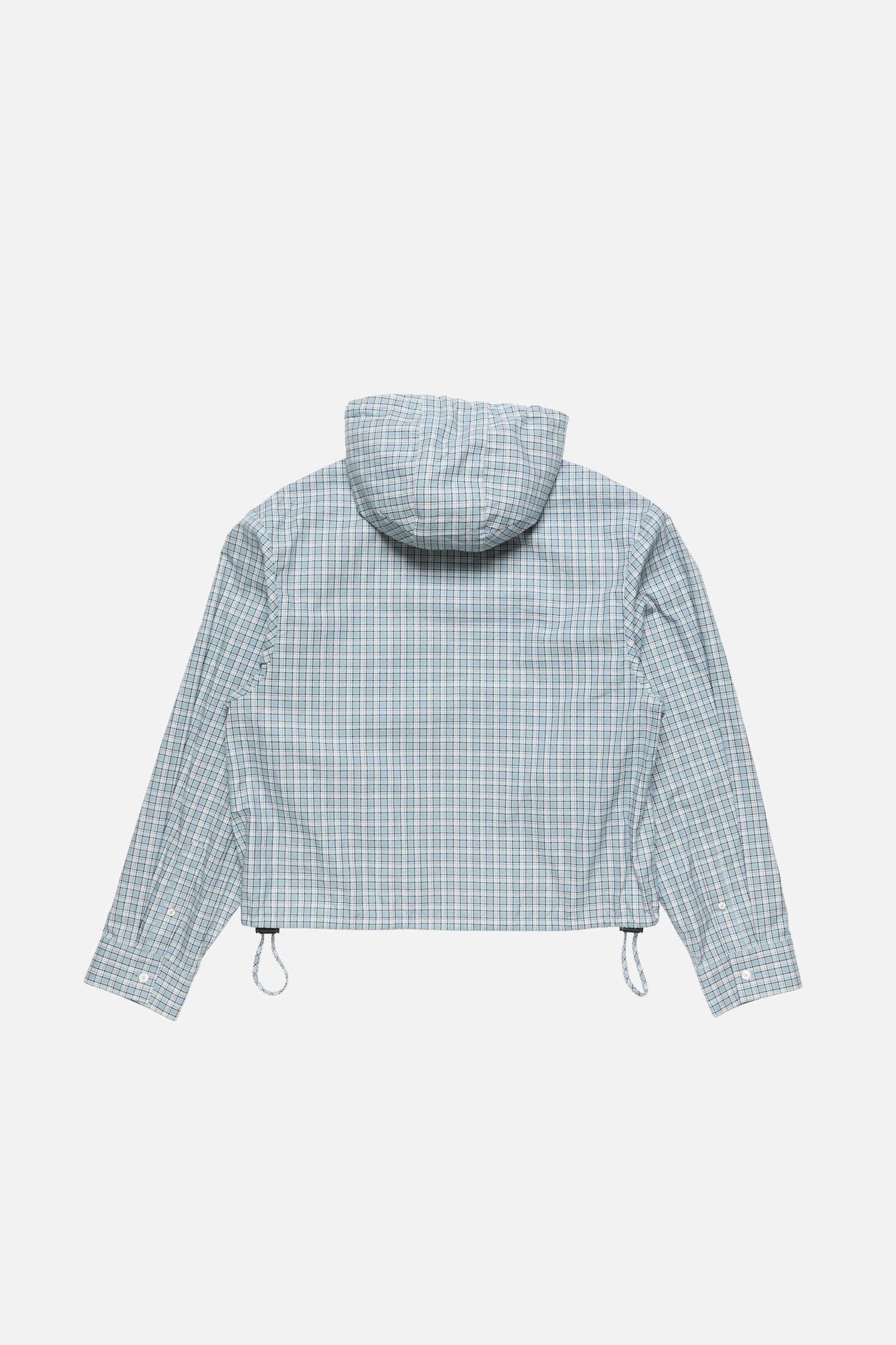 Hooded check jacket