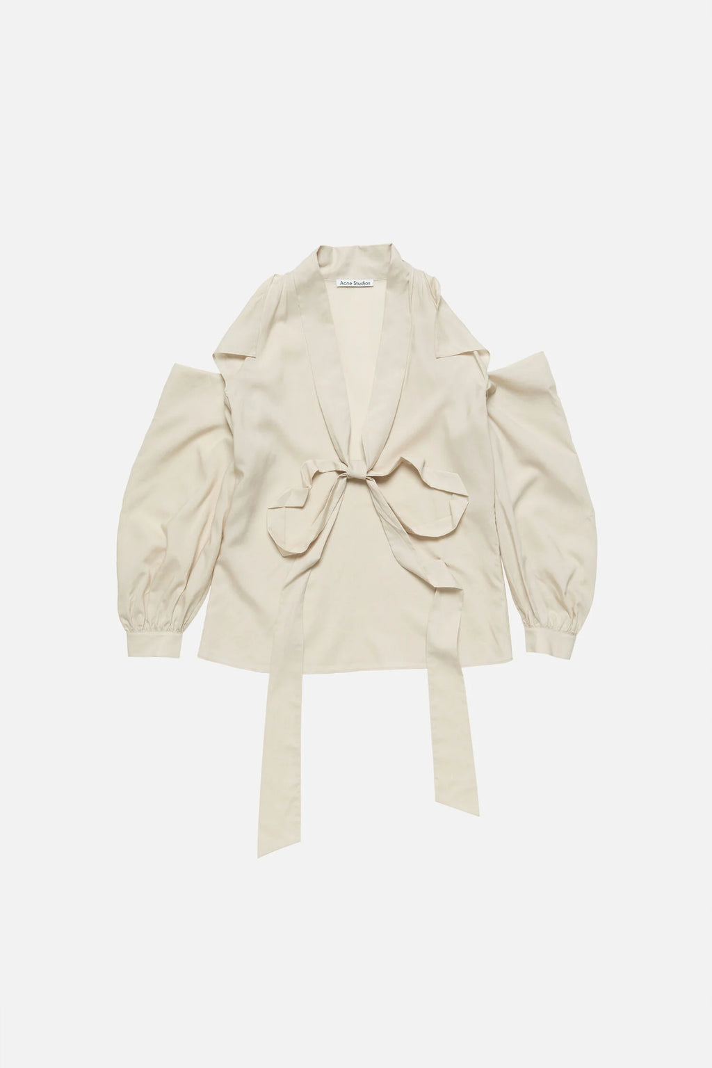 Cut-out blouse with bow