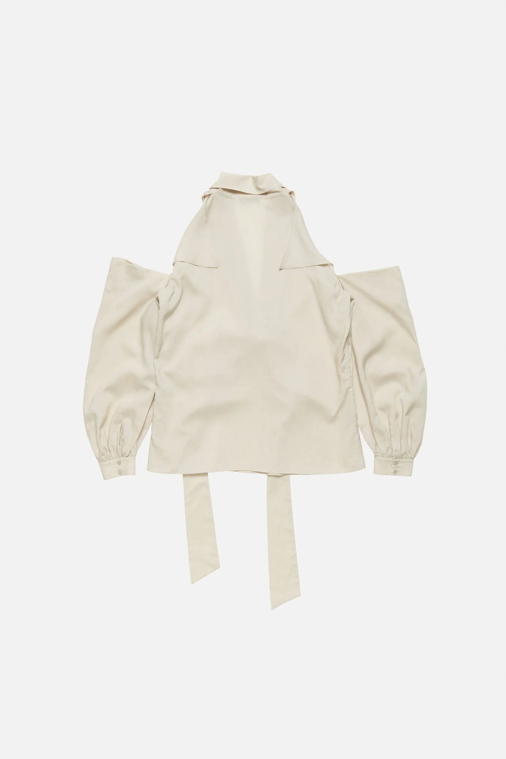 Cut-out blouse with bow