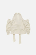 Cut-out blouse with bow