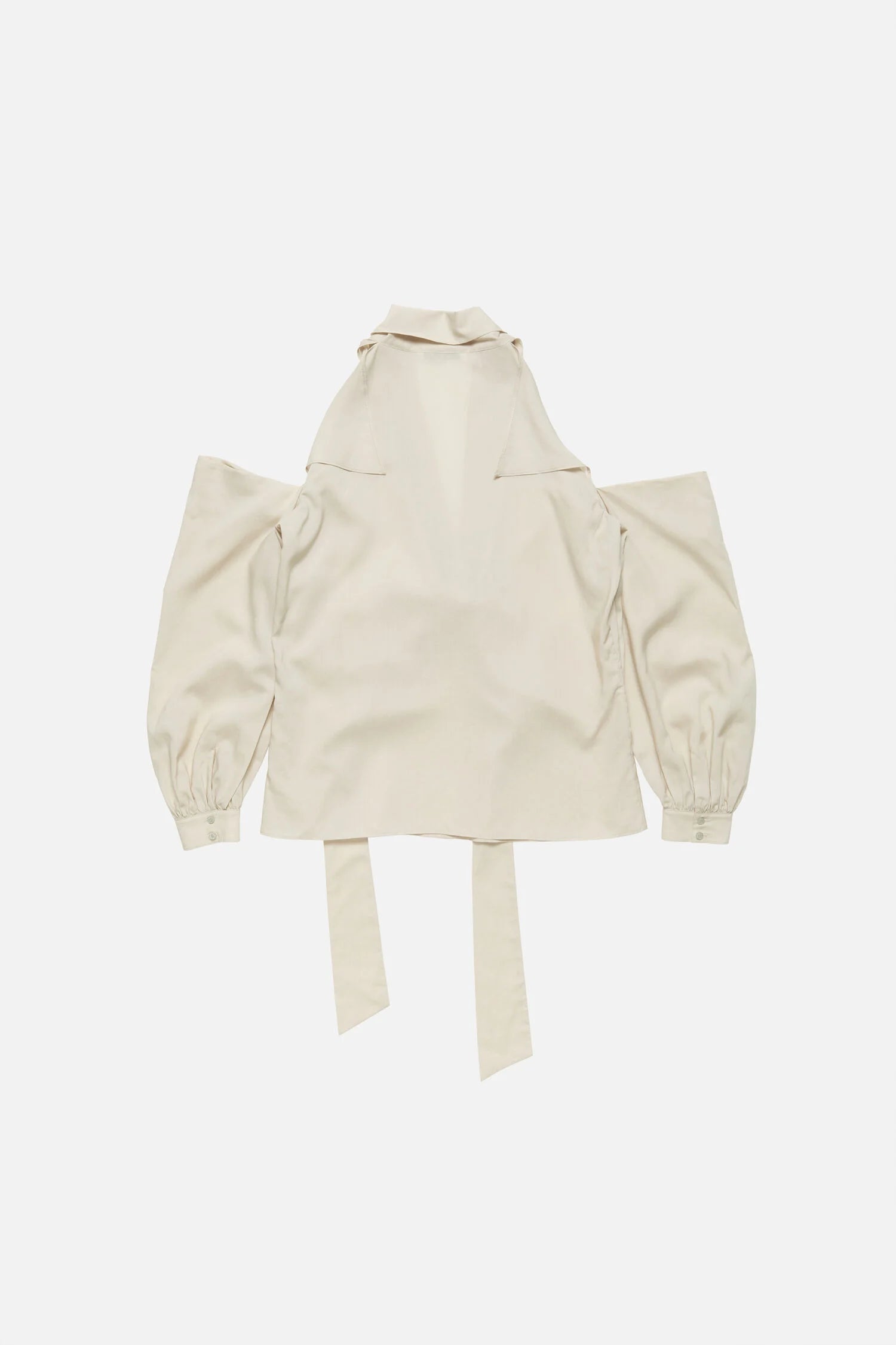 Cut-out blouse with bow