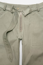 Twill trousers with belt