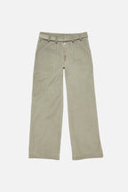Twill trousers with belt