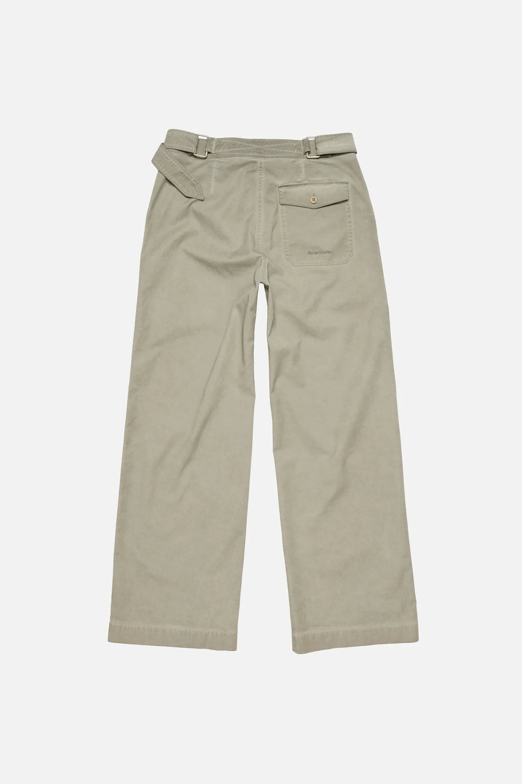 Twill trousers with belt