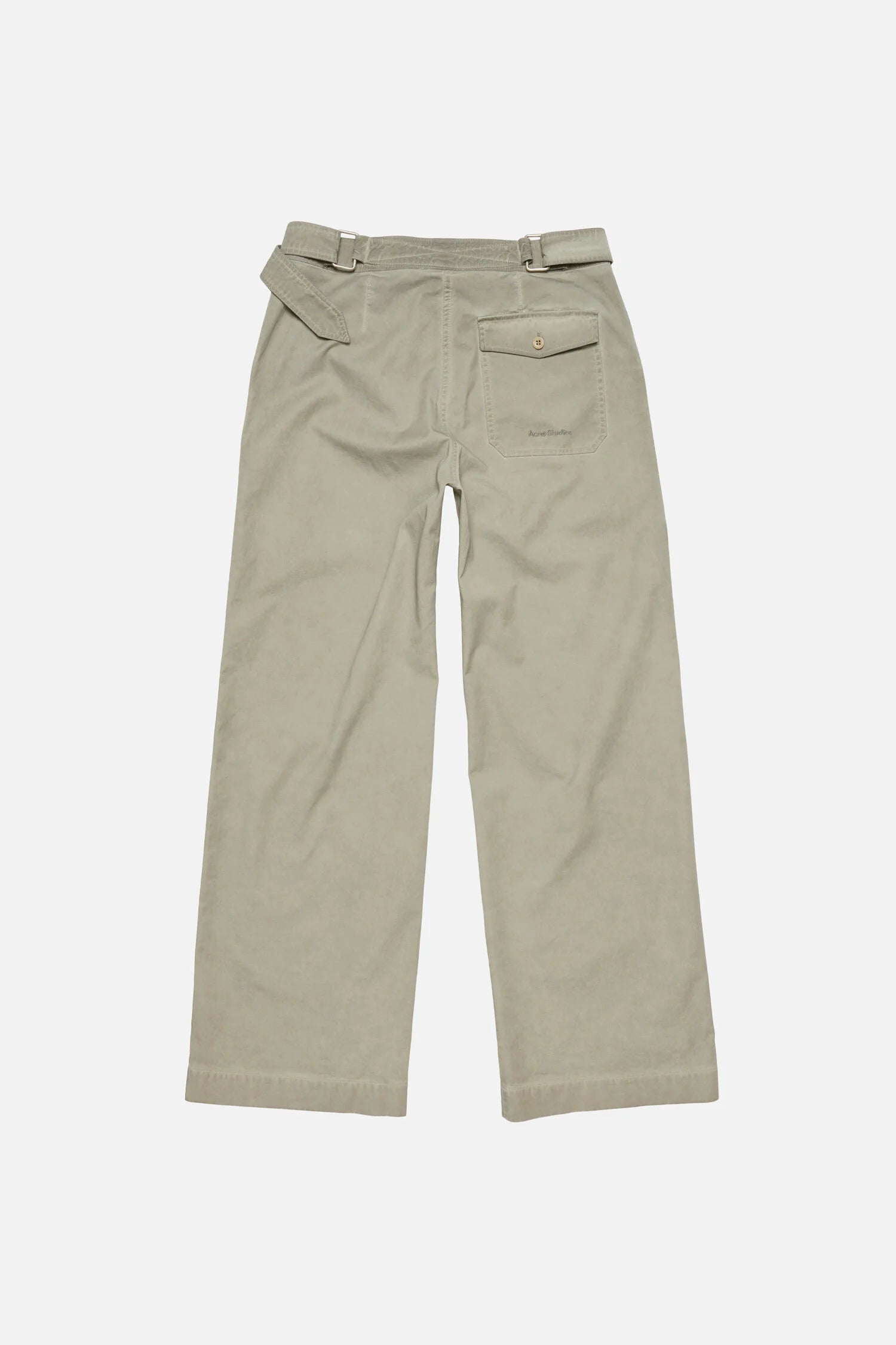Twill trousers with belt