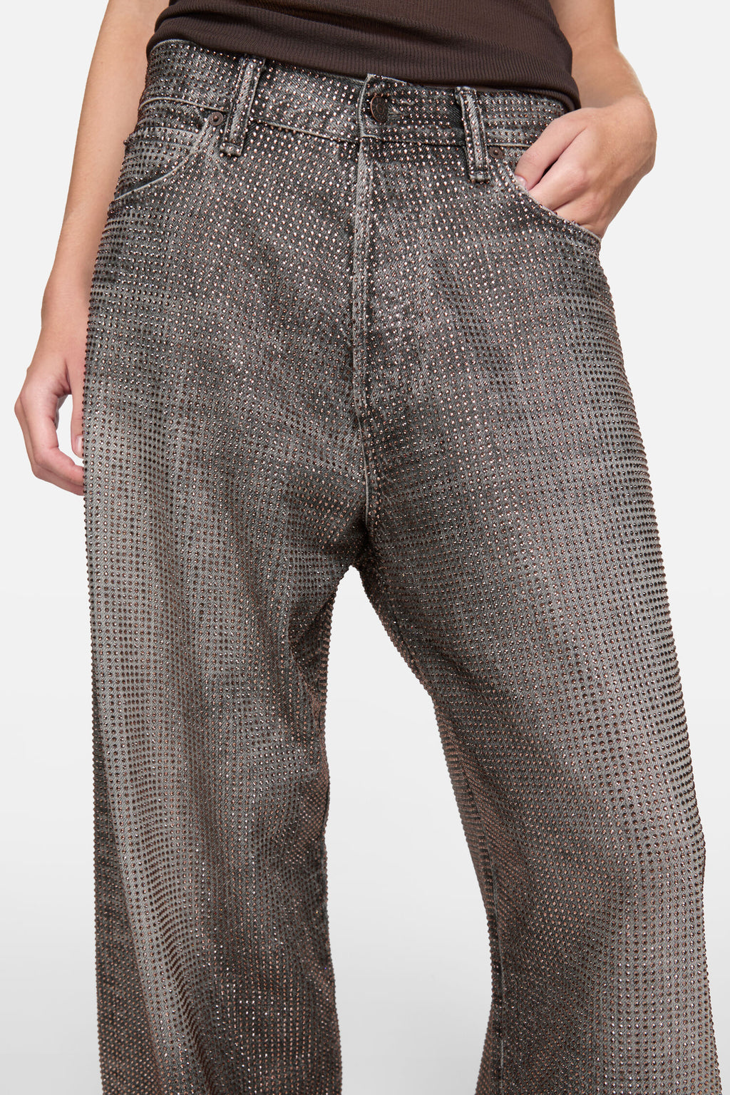 Loose rhinestone jeans - 1981