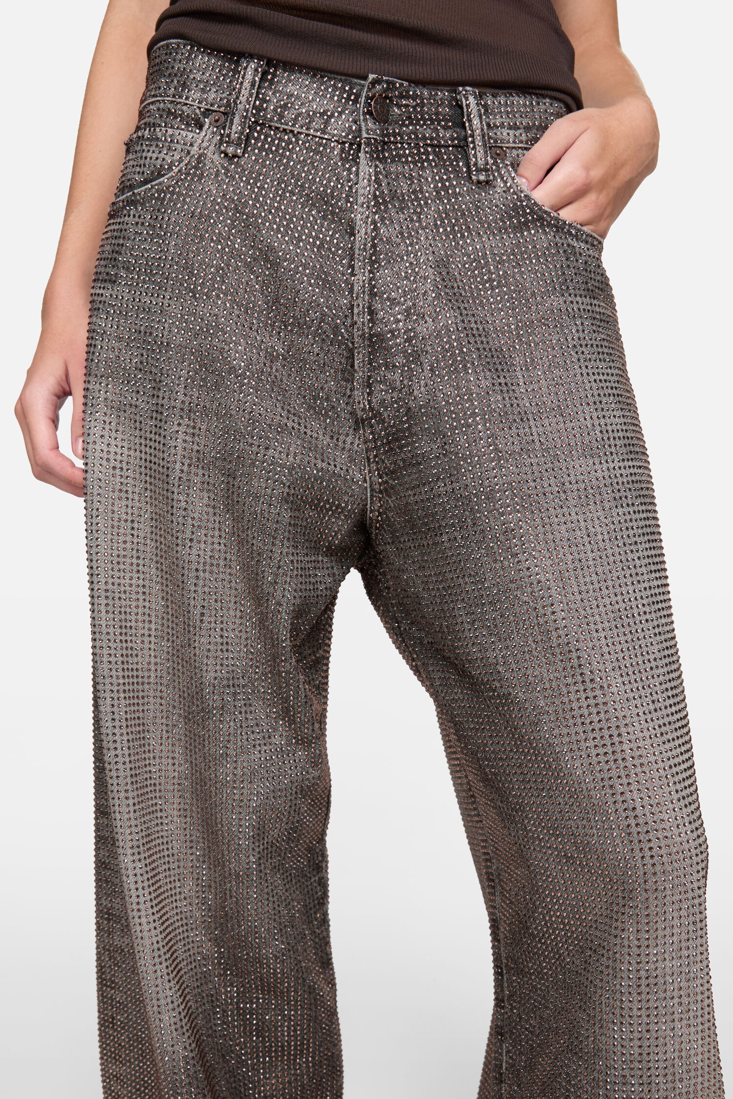 Loose rhinestone jeans - 1981