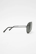 METAL AVIATOR SUNGLASSES - Black