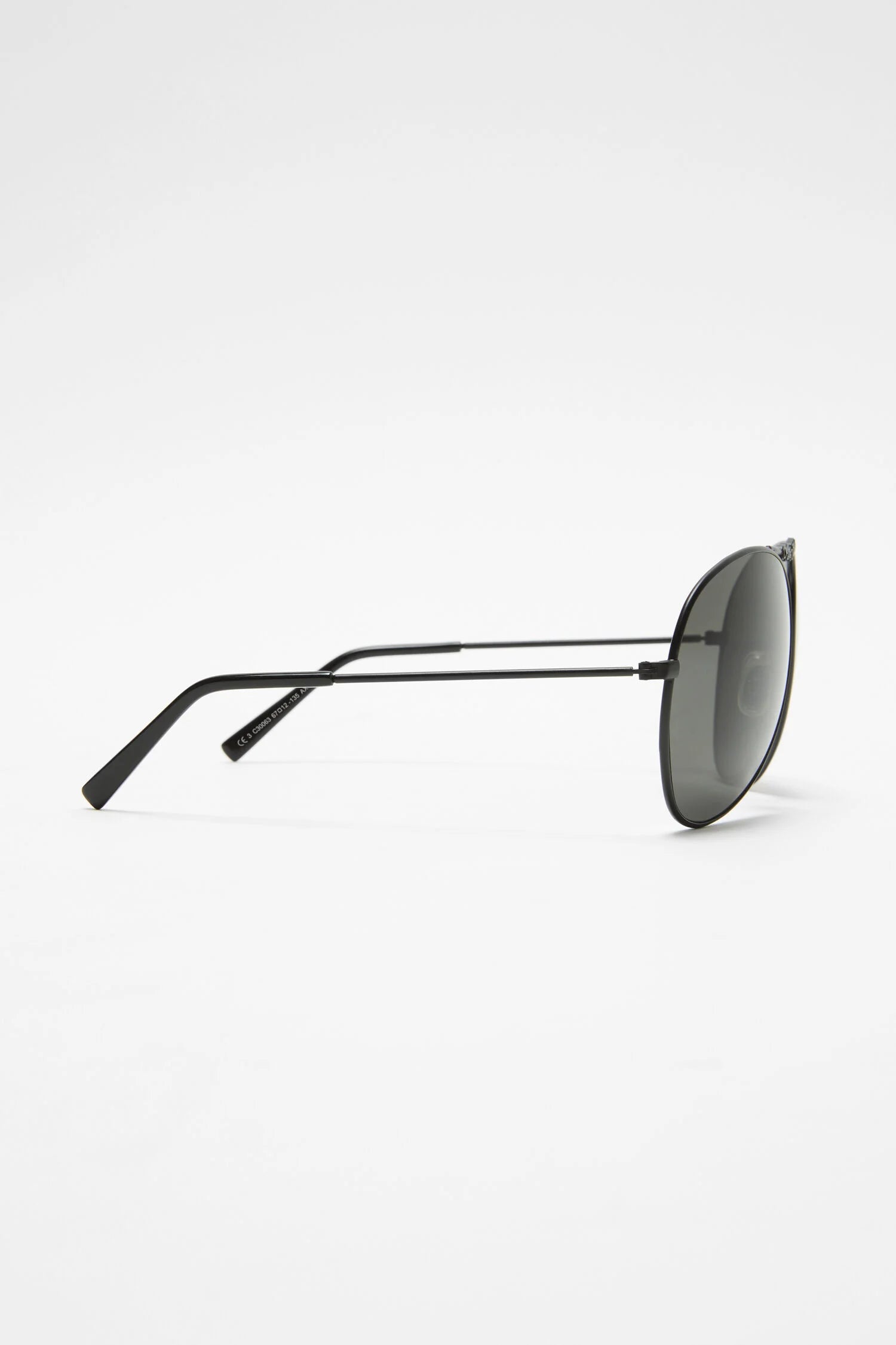 METAL AVIATOR SUNGLASSES - Black