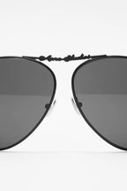 METAL AVIATOR SUNGLASSES - Black