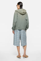 Mended fleece hoodie