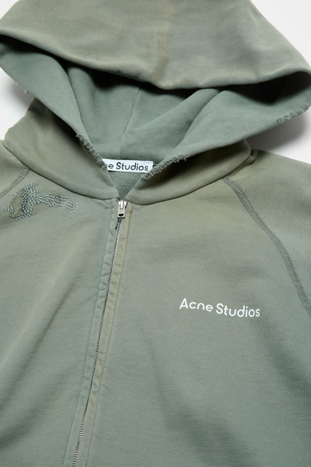 Mended fleece hoodie