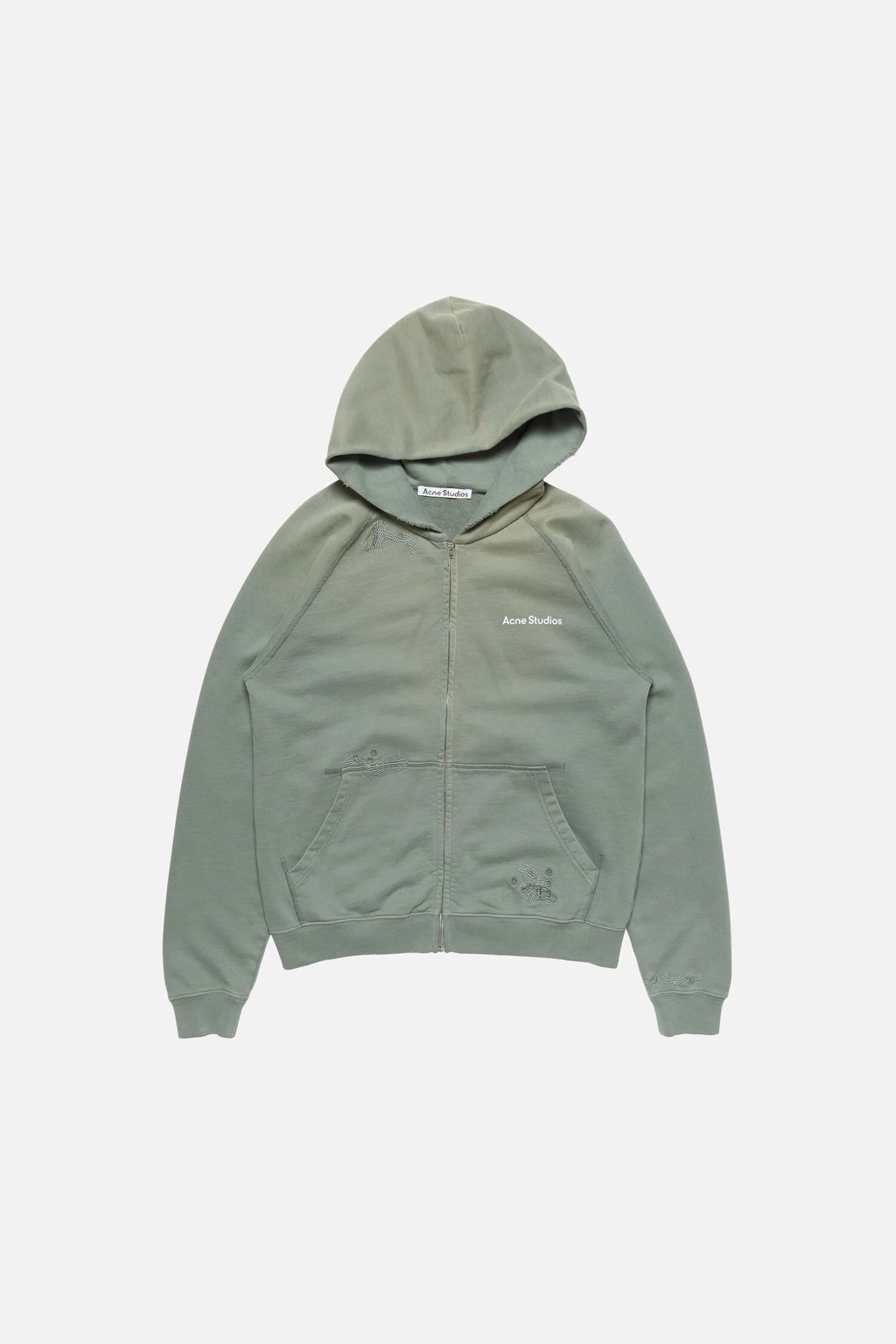 Mended fleece hoodie