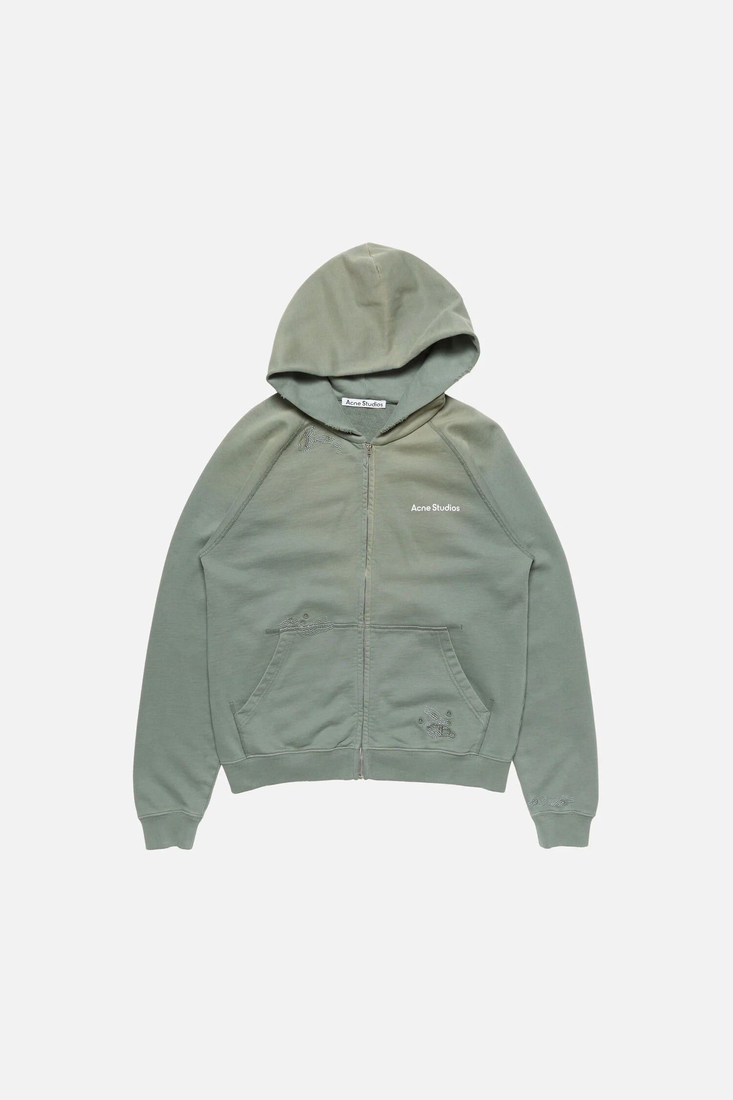 Mended fleece hoodie