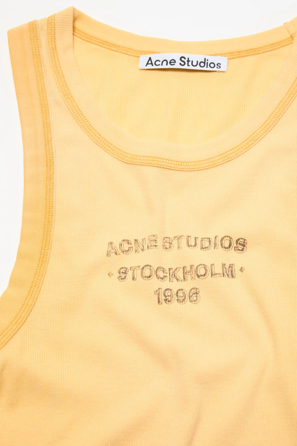 Sprayed logo tank top