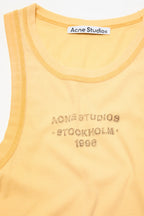 Sprayed logo tank top