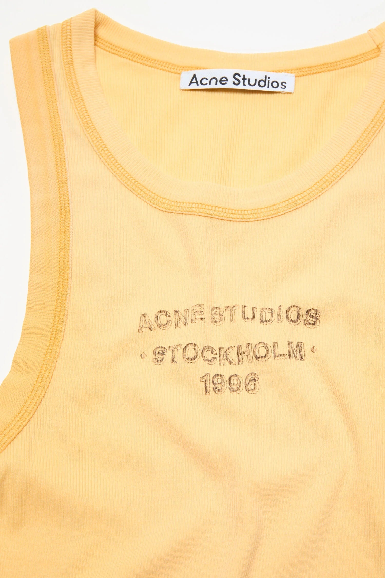 Sprayed logo tank top
