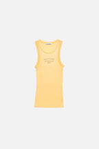 Sprayed logo tank top